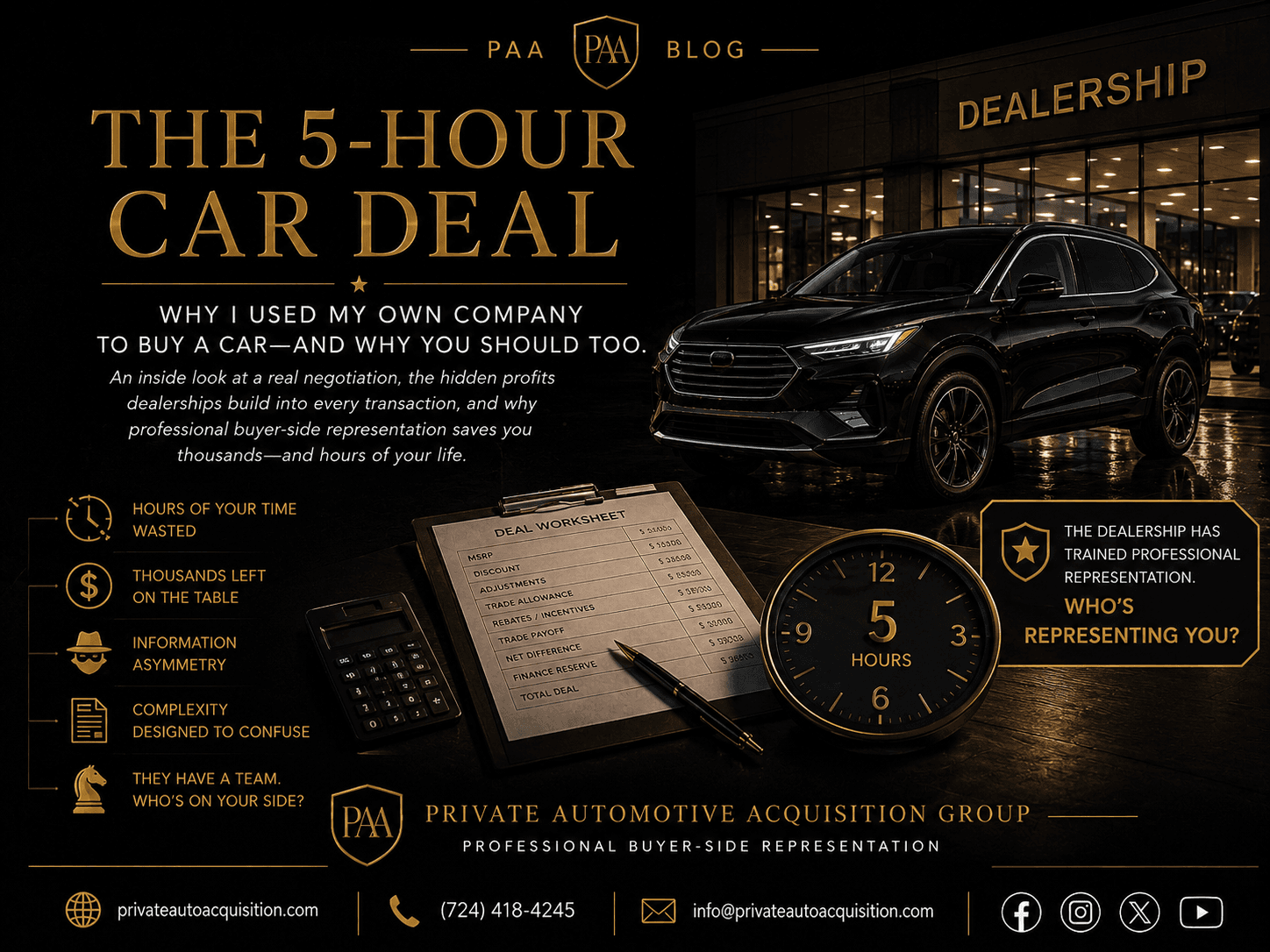 THE 5-HOUR CAR DEAL: Why I Used My Own Company to Buy a Car, and Why You Should Too