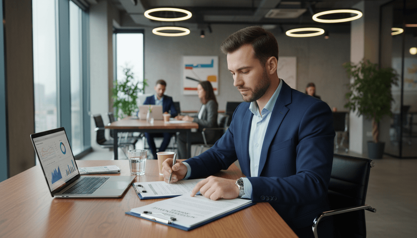 Professional reviewing vehicle acquisition documents